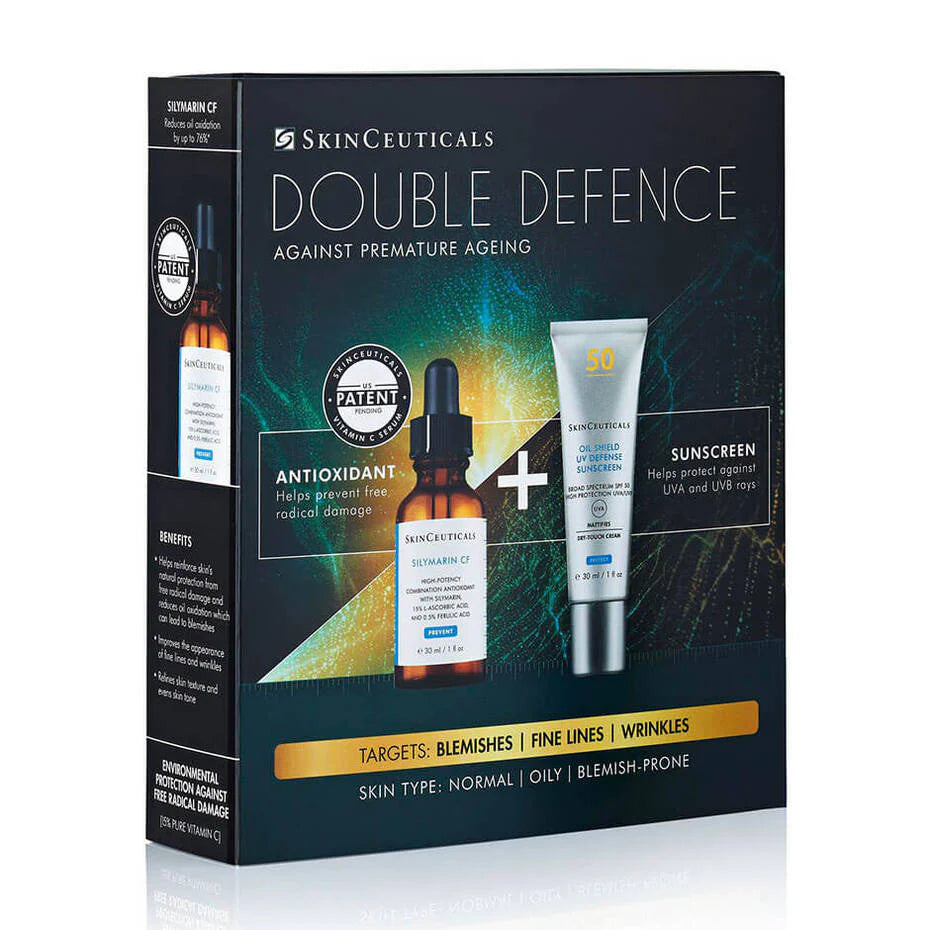 Double Defence Silymarin &amp; Oil Shield SPF 50 - Skinceuticals - MELISSA FERGUSON
