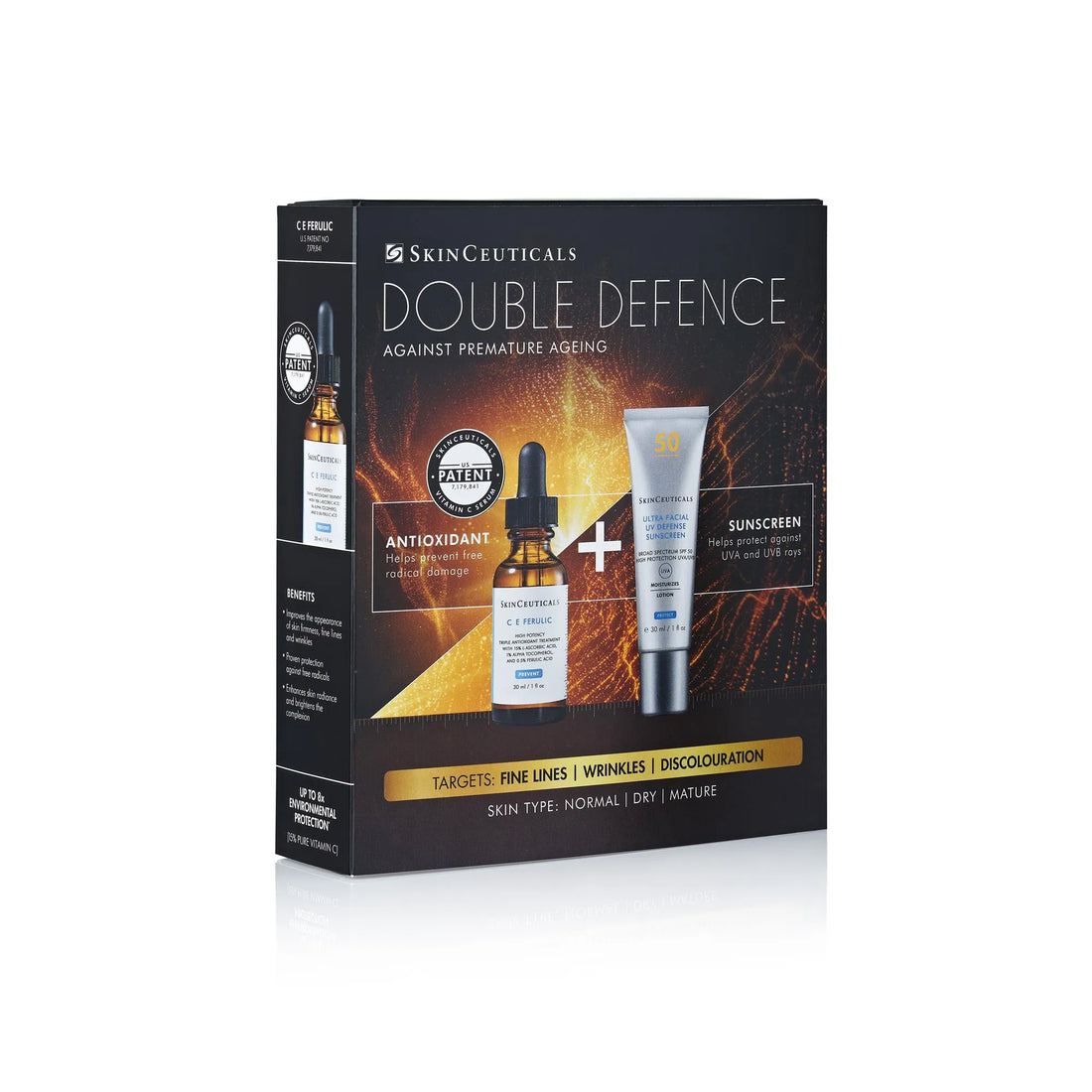 Double Defence C E Ferulic &amp; Ultra Facial SPF 50 - Skinceuticals - MELISSA FERGUSON